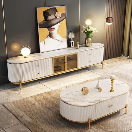 LUXURY STONE SLAB TV SET