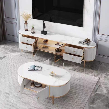 LUXURY STONE SLAB TV SET