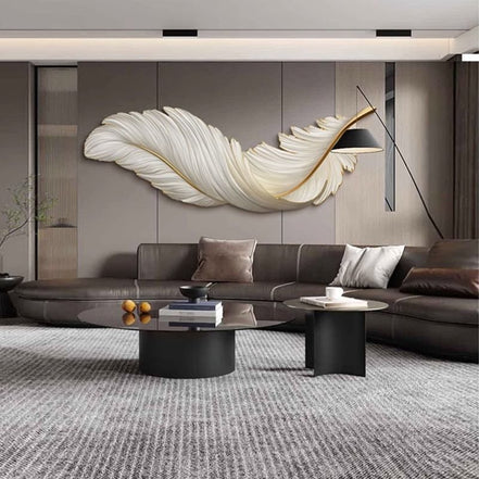 Wall feather decorations