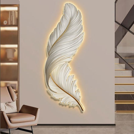 Wall feather decorations