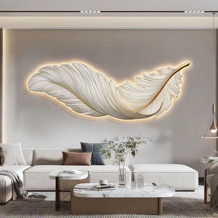 Wall feather decorations