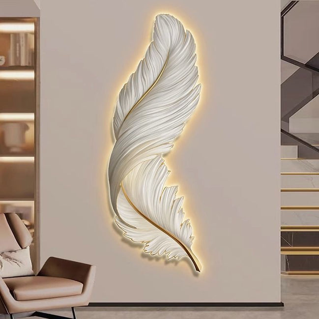 Wall feather decorations