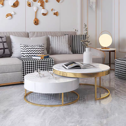 Round coffee table