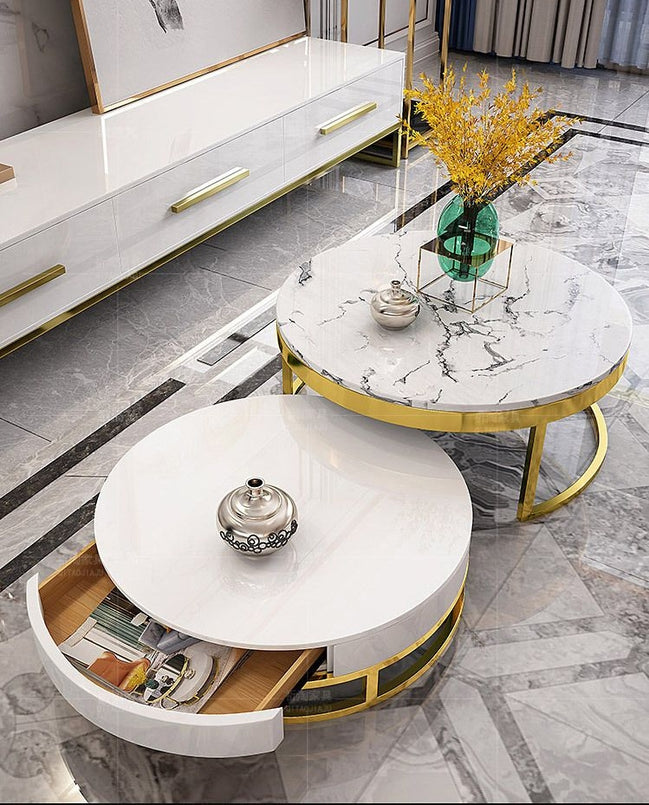 Round coffee table