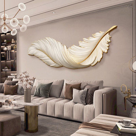 Wall feather decorations