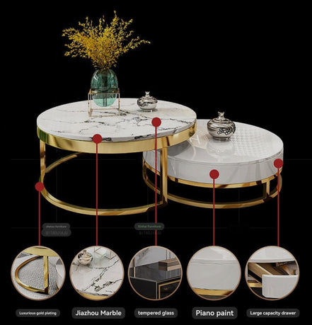 Round coffee table